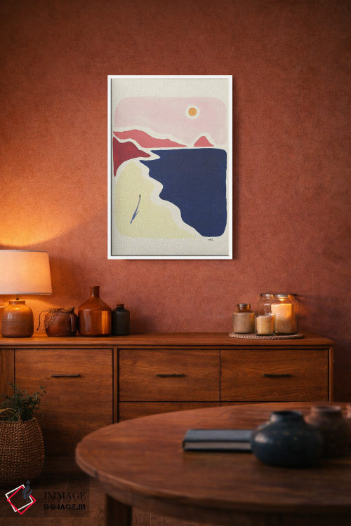 تابلو مینیمال راه برو و نفس بکش اثر فابیان لاواتر - D4W