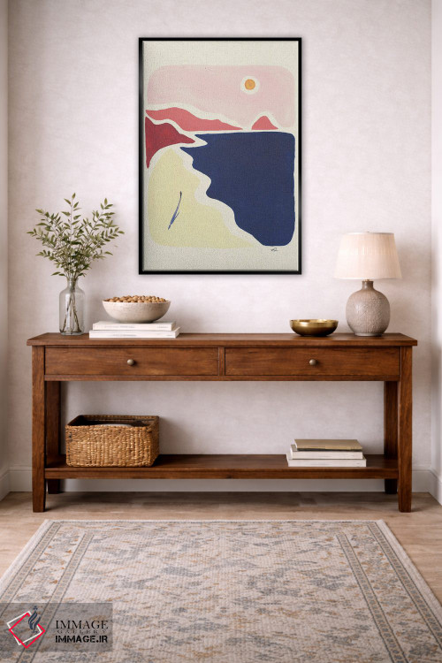 تابلو مینیمال راه برو و نفس بکش اثر فابیان لاواتر - D6B