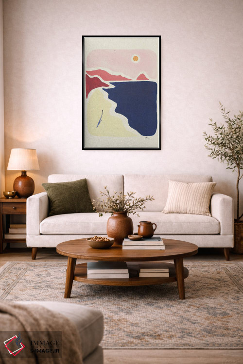 تابلو مینیمال راه برو و نفس بکش اثر فابیان لاواتر - D5B