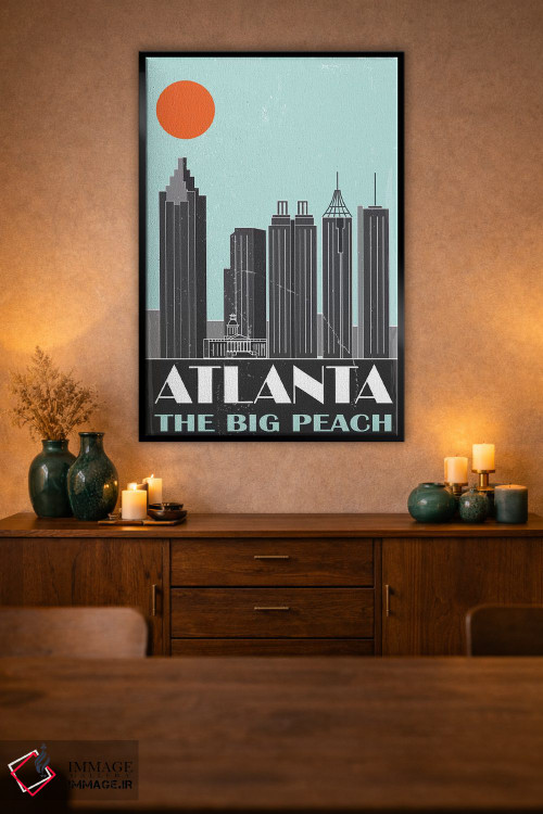 تابلو دکوراتیو آتلانتا اثر فلای گرافیکس - D2B