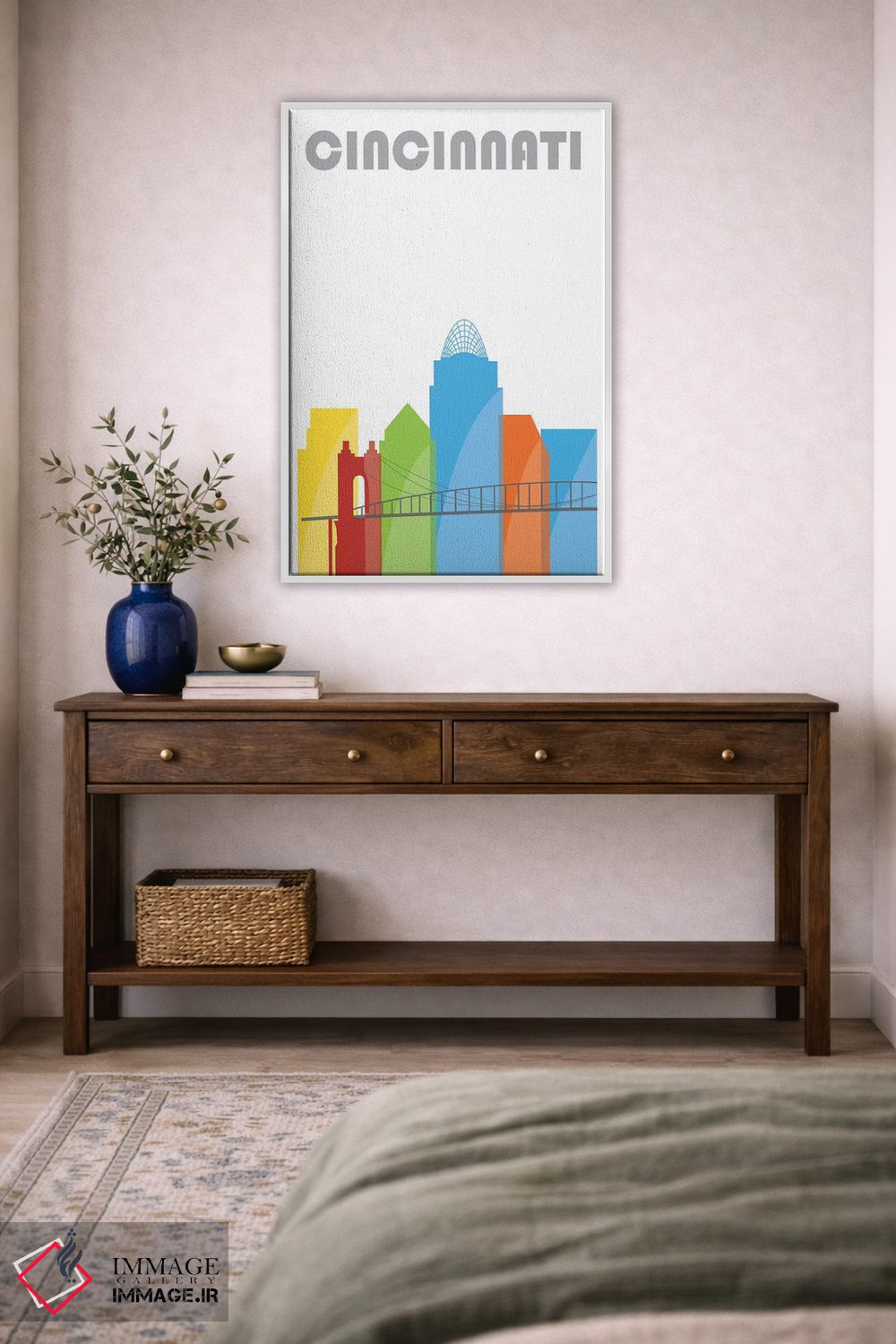 تابلو دکوراتیو سینسیناتی، سفیدتر اثر فلای گرافیکس - D2W