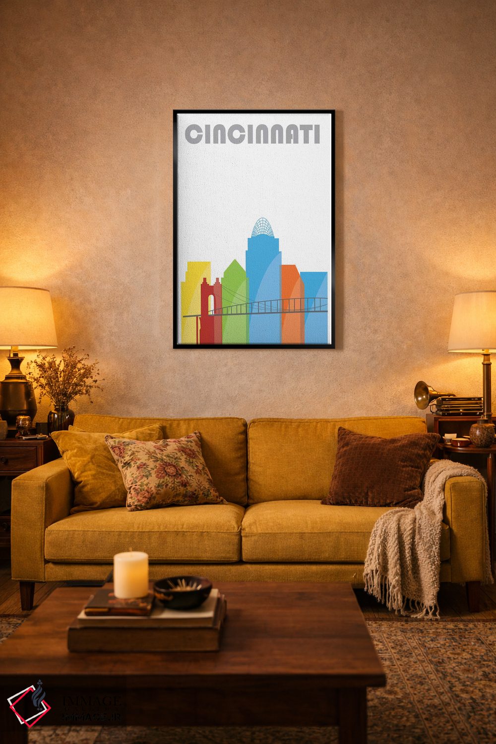تابلو دکوراتیو سینسیناتی، سفیدتر اثر فلای گرافیکس - D3B