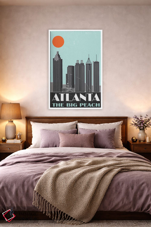 تابلو دکوراتیو آتلانتا اثر فلای گرافیکس - D4W