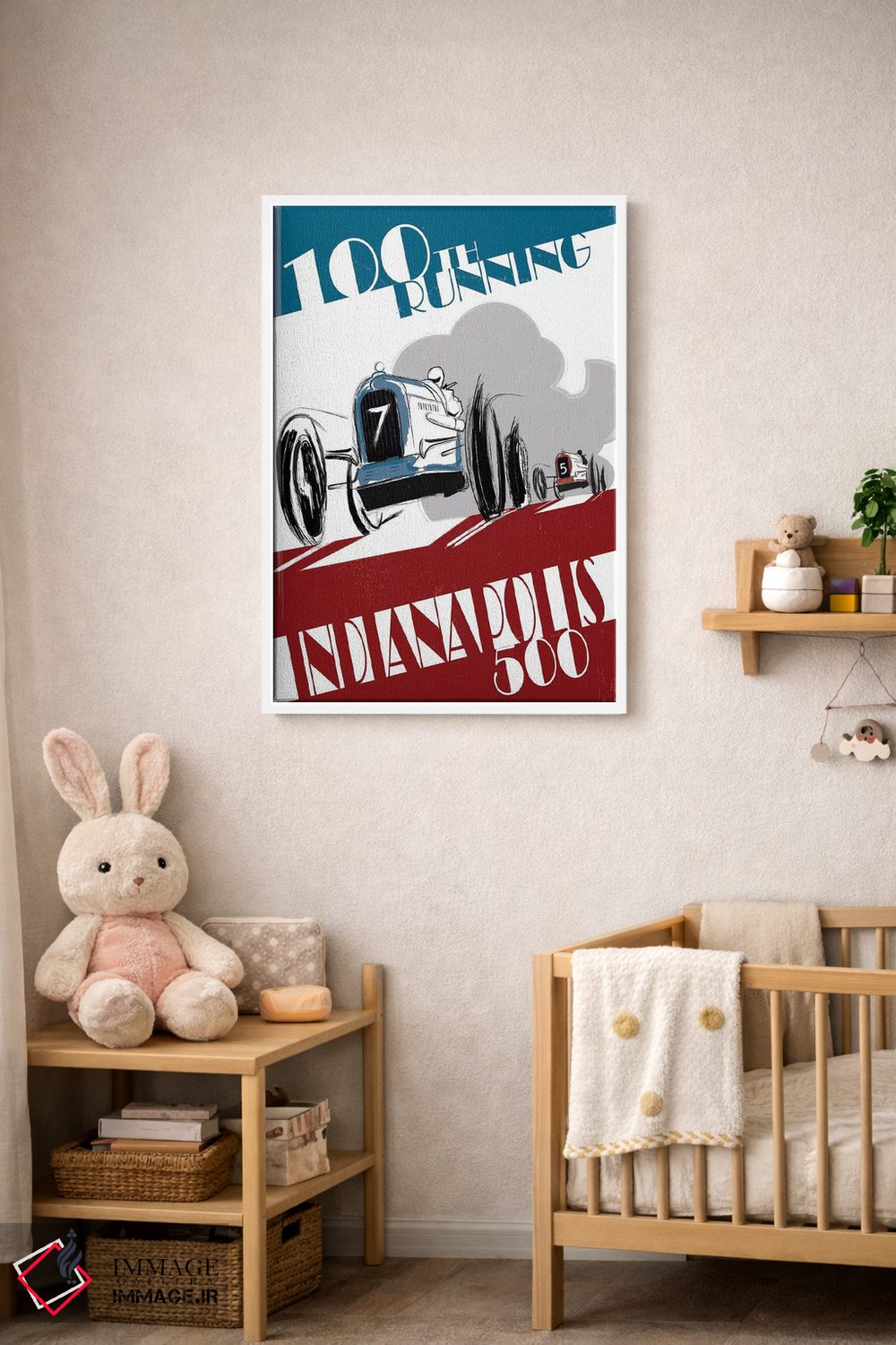 تابلو دکوراتیو ایندی ۵۰۰ اثر فلای گرافیکس - D3W