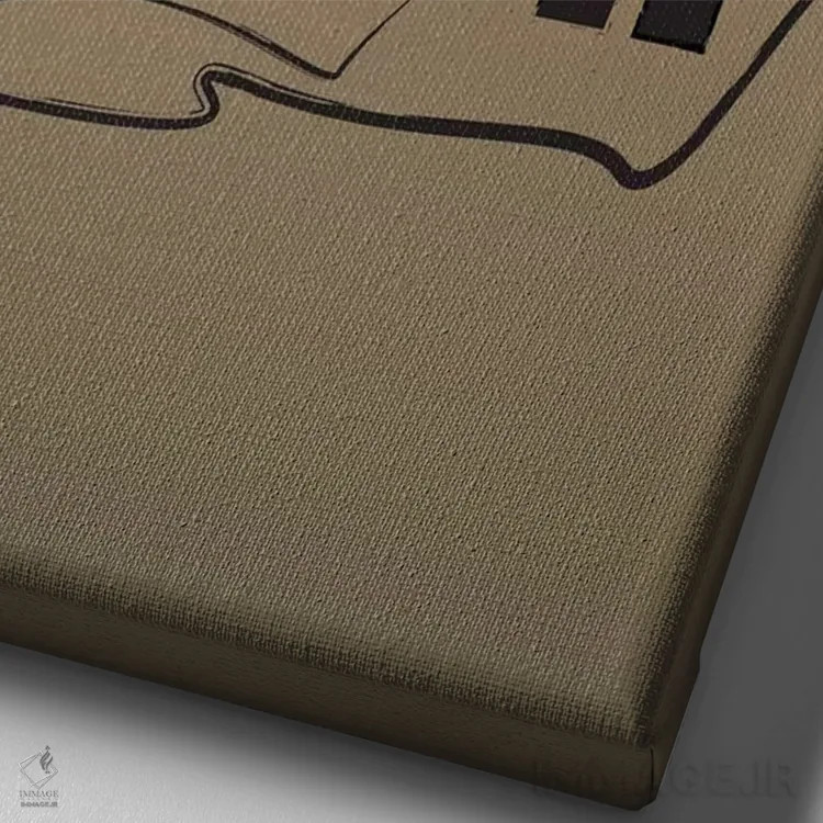 تابلو دکوراتیو کینگز آو لئون اثر فلای گرافیکس - نمای نزدیک بافت بوم