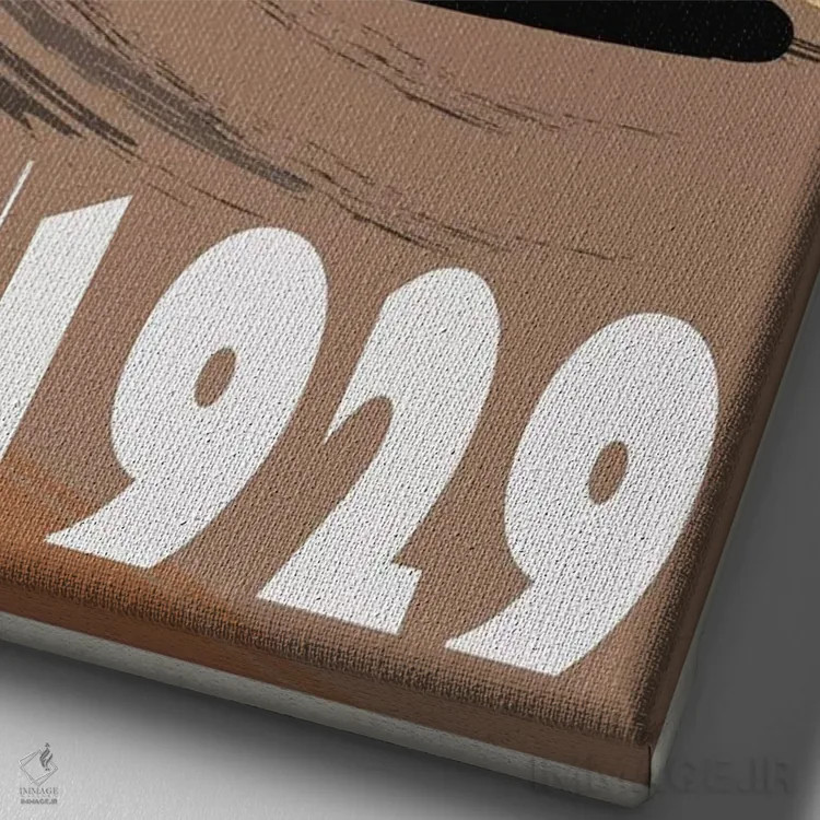 تابلو دکوراتیو موناکو اثر فلای گرافیکس - نمای نزدیک بافت بوم