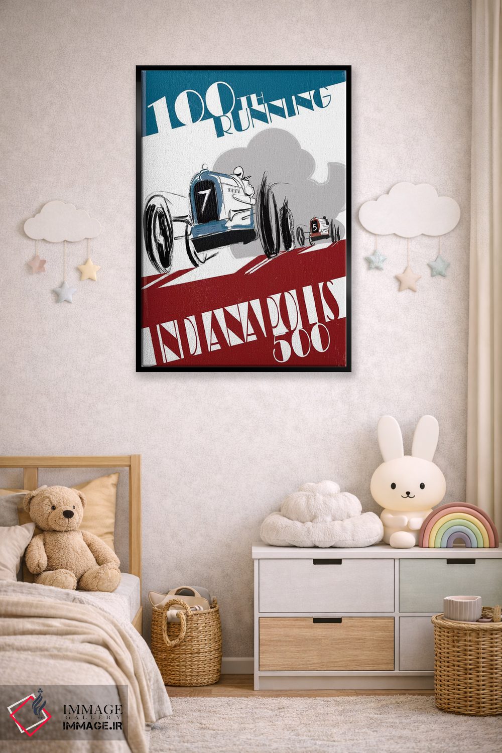 تابلو دکوراتیو ایندی ۵۰۰ اثر فلای گرافیکس - D6B