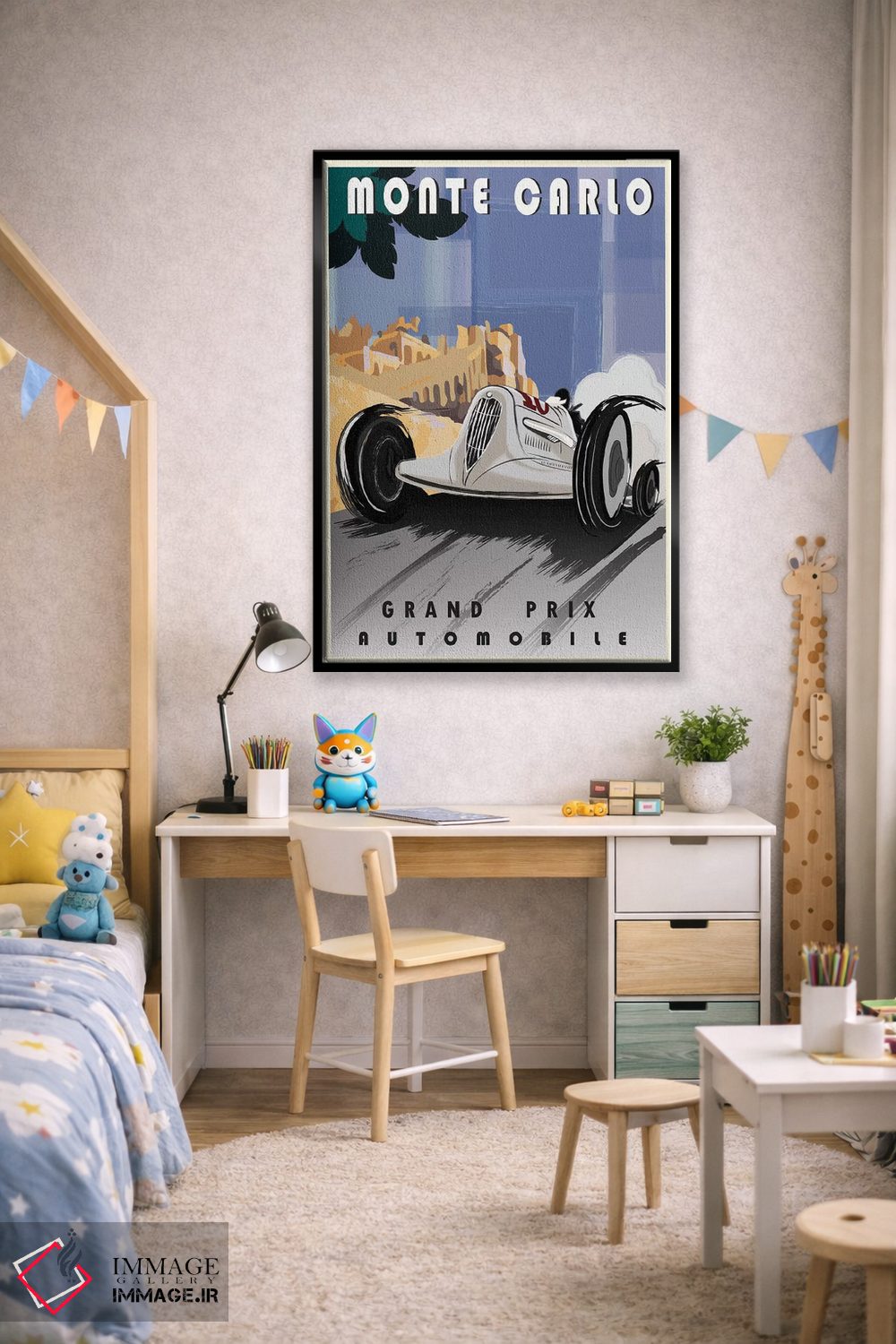 تابلو مدرن مونت کارلو اثر فلای گرافیکس - D2B