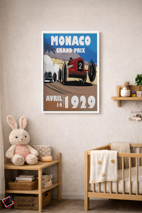 تابلو دکوراتیو موناکو اثر فلای گرافیکس - D3W