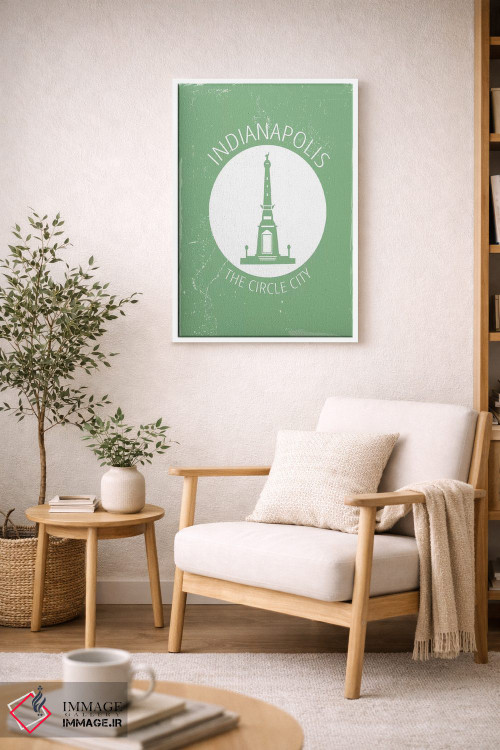 تابلو مینیمال ایندی، دایره اثر فلای گرافیکس - D4W