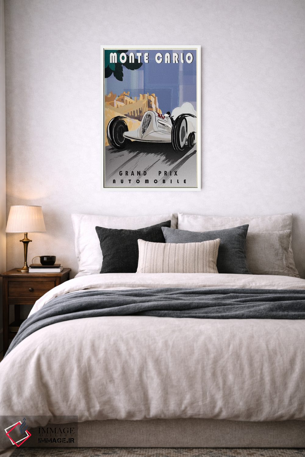 تابلو مدرن مونت کارلو اثر فلای گرافیکس - D6W