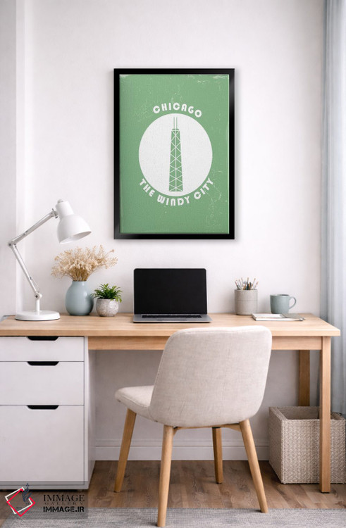 تابلو مینیمال شیکاگو، دایره ای اثر فلای گرافیکس - D4B