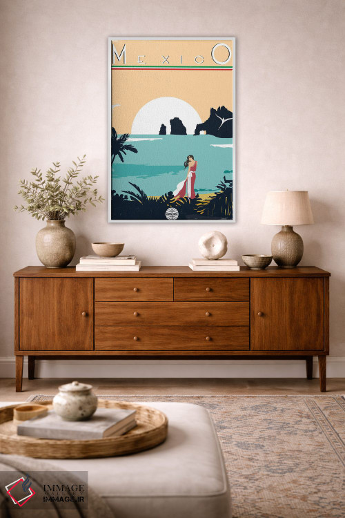 تابلو دکوراتیو مکزیک اثر فلای گرافیکس - D3W