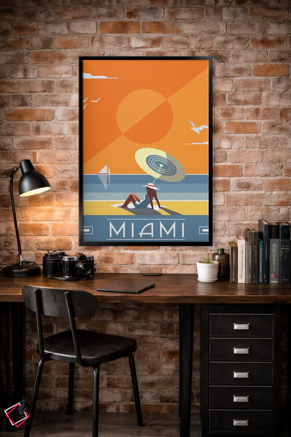 تابلو مدرن میامی اثر فلای گرافیکس - D4B