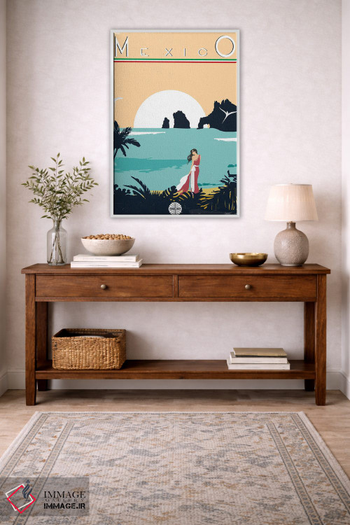 تابلو دکوراتیو مکزیک اثر فلای گرافیکس - D4W