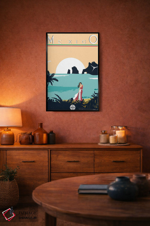 تابلو دکوراتیو مکزیک اثر فلای گرافیکس - D5B