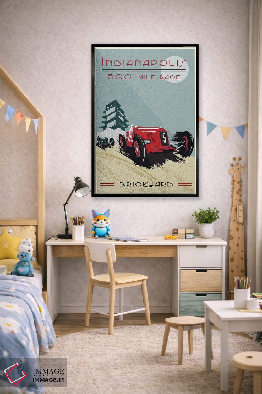 تابلو دکوراتیو ایندیاناپولیس ۵۰۰، بریک یارد ۵۰۰ اثر فلای گرافیکس - D1B