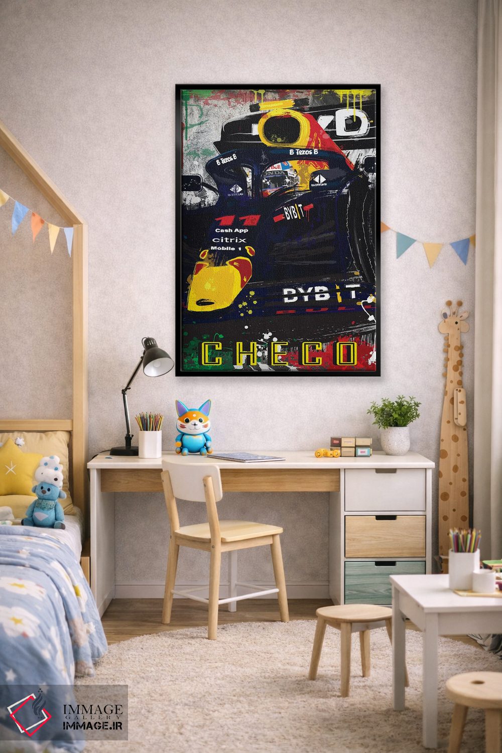 تابلو دکوراتیو پوستر فرمول یک ردبول سرجیو پرز ۱۱ اثر فلای گرافیکس - D2B