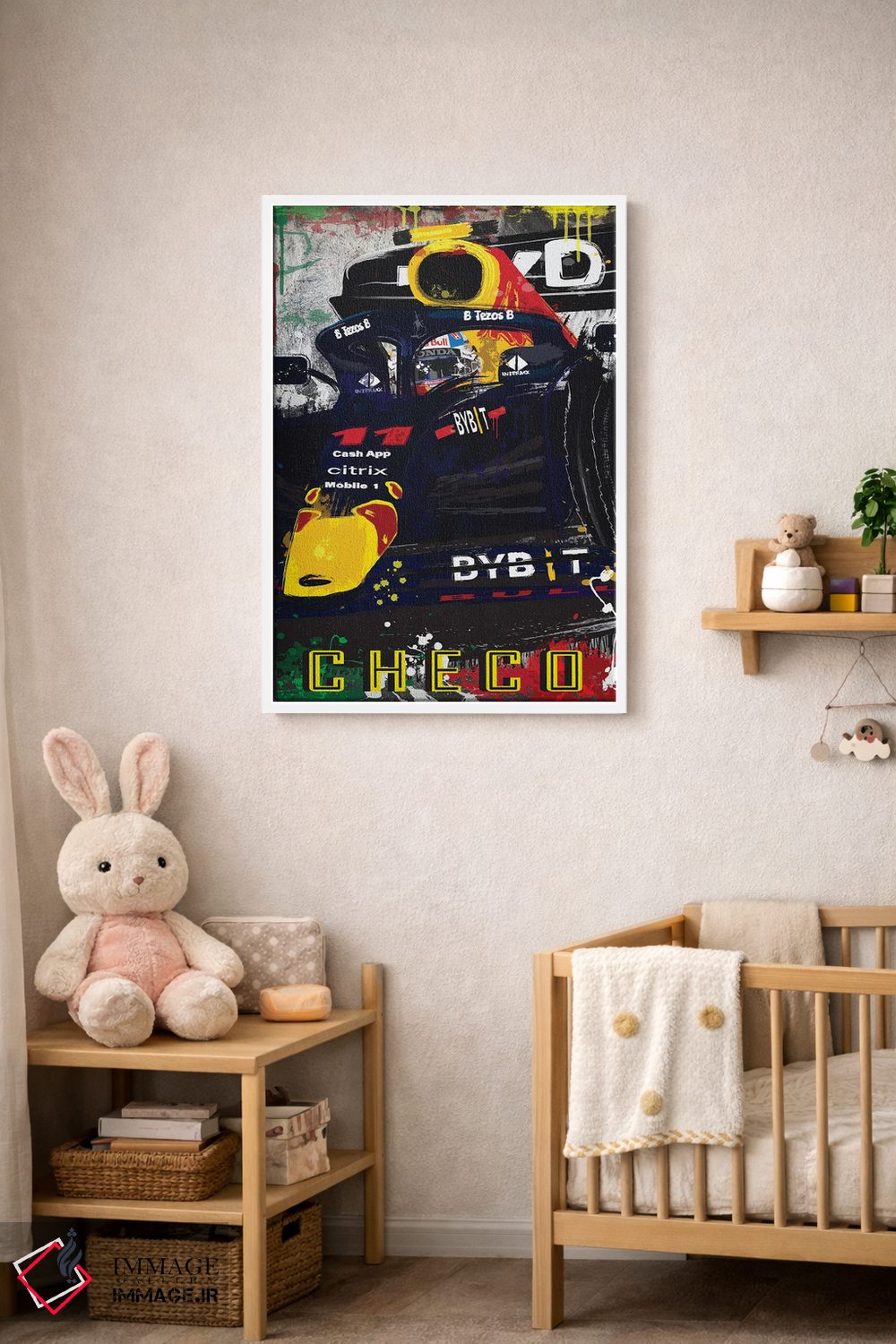 تابلو دکوراتیو پوستر فرمول یک ردبول سرجیو پرز ۱۱ اثر فلای گرافیکس - D3W