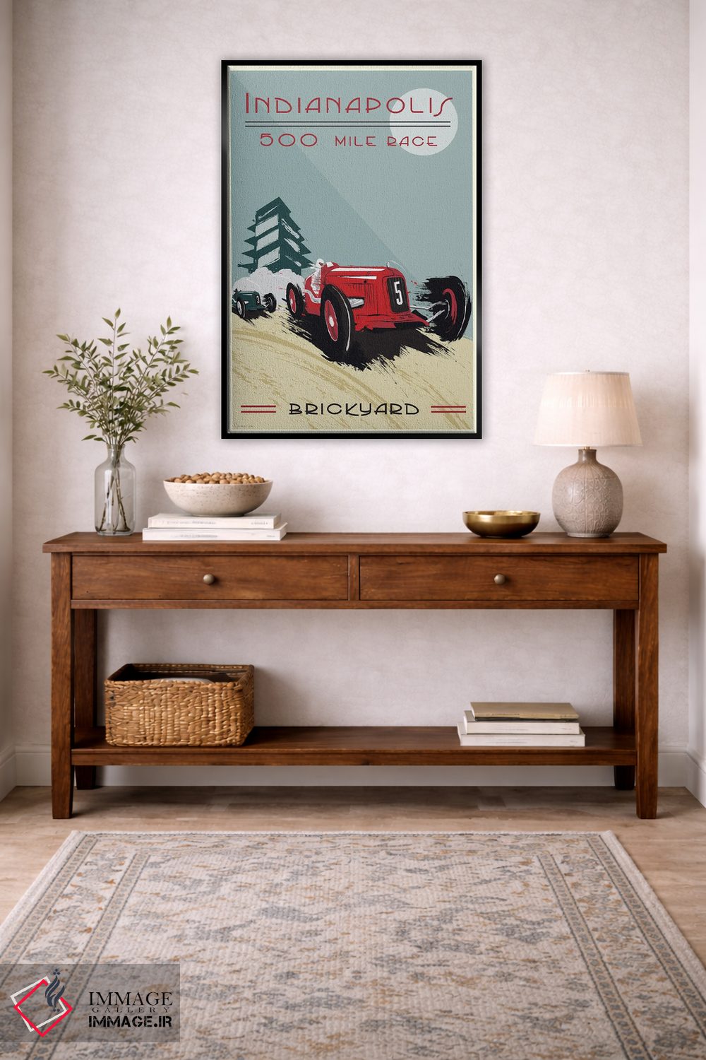 تابلو دکوراتیو ایندیاناپولیس ۵۰۰، بریک یارد ۵۰۰ اثر فلای گرافیکس - D5B