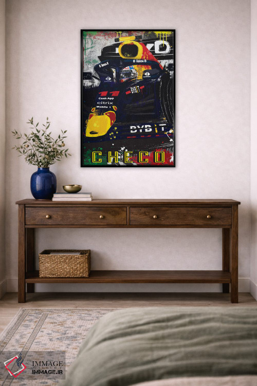 تابلو دکوراتیو پوستر فرمول یک ردبول سرجیو پرز ۱۱ اثر فلای گرافیکس - D5B