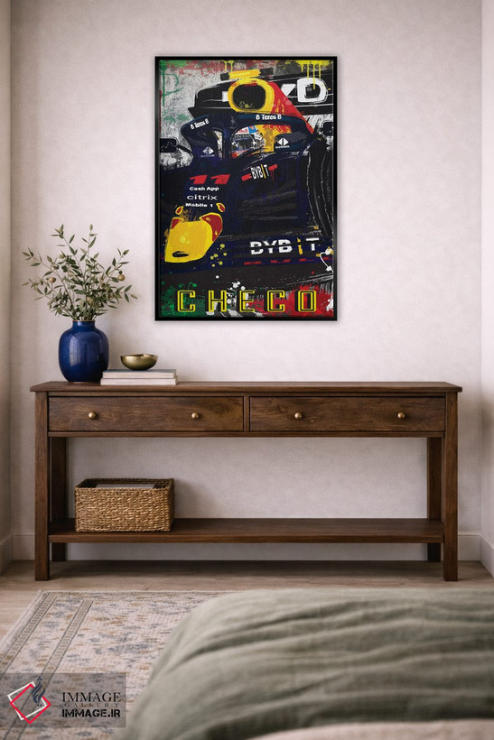 تابلو دکوراتیو پوستر فرمول یک ردبول سرجیو پرز ۱۱ اثر فلای گرافیکس - D5B