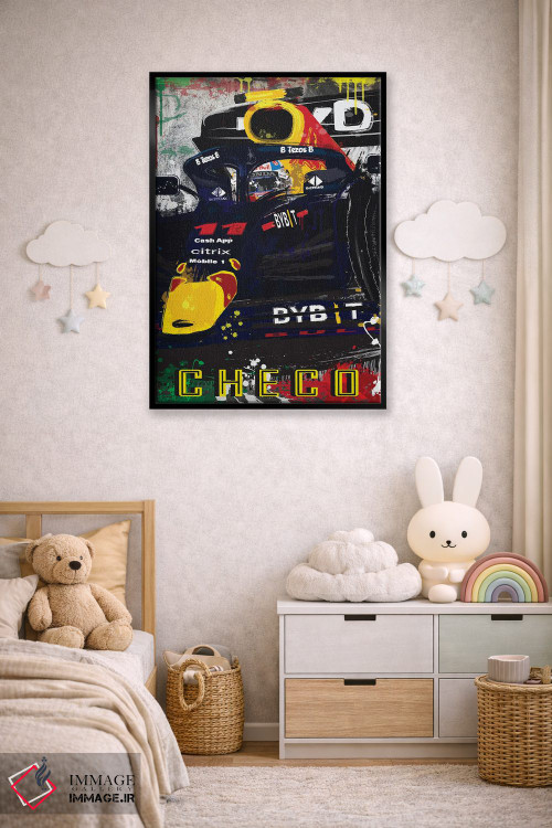 تابلو دکوراتیو پوستر فرمول یک ردبول سرجیو پرز ۱۱ اثر فلای گرافیکس - D6B