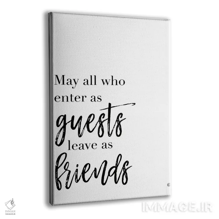 تابلو مدرن مهمانان و دوستان اثر فرفولی مید کرییشنز - نمای پرسپکتیو محصول