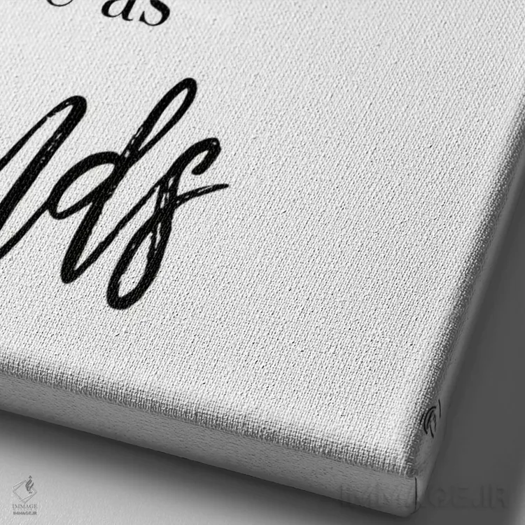 تابلو مدرن مهمانان و دوستان اثر فرفولی مید کرییشنز - نمای نزدیک بافت بوم