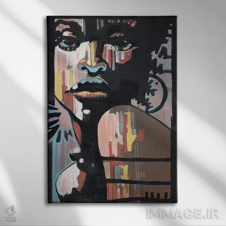 تابلو دکوراتیو جاز در تاریکی اثر فرنان مورا - نمای روبهرو روی دیوار