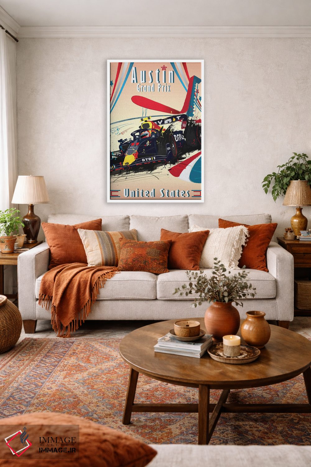 تابلو دکوراتیو پوستر فرمول یک چکو پرز، سرجیو پرز، جایزه بزرگ آستین اثر فلای گرافیکس - D4W