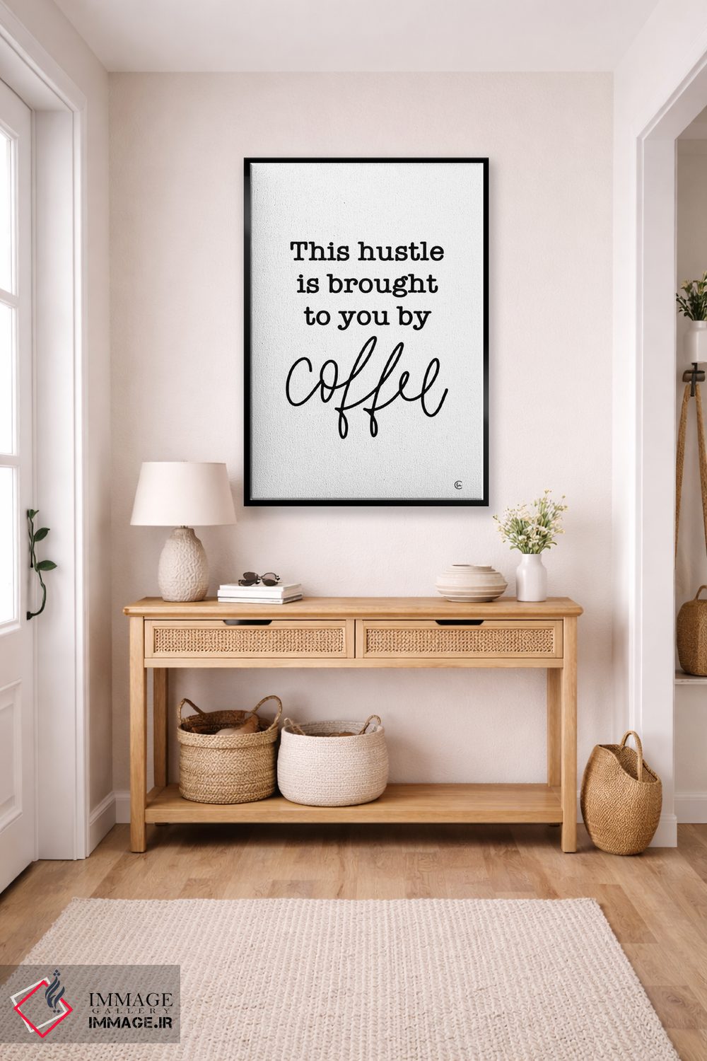 تابلو دکوراتیو جنب و جوش قهوه ای اثر فرفولی مید کرییشنز - D5B