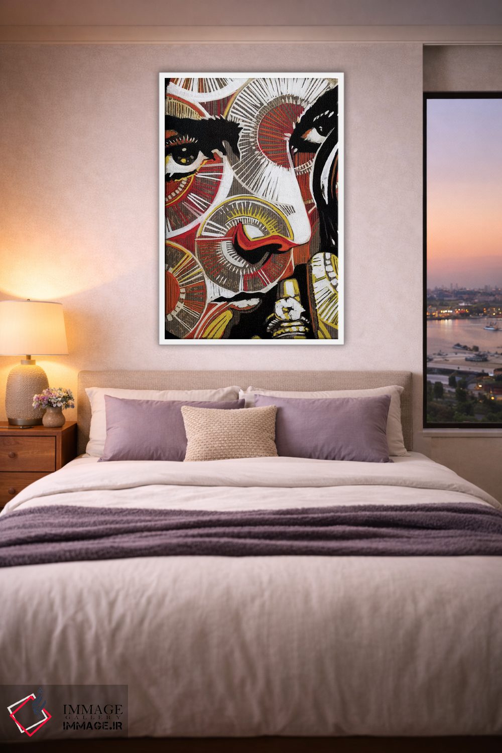 تابلو دکوراتیو آبی الکتریکی ۲ اثر فرنان مورا - D2W