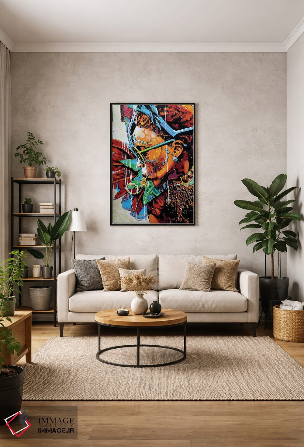 تابلو دکوراتیو اضطرار زرد اثر فرنان مورا - D2B