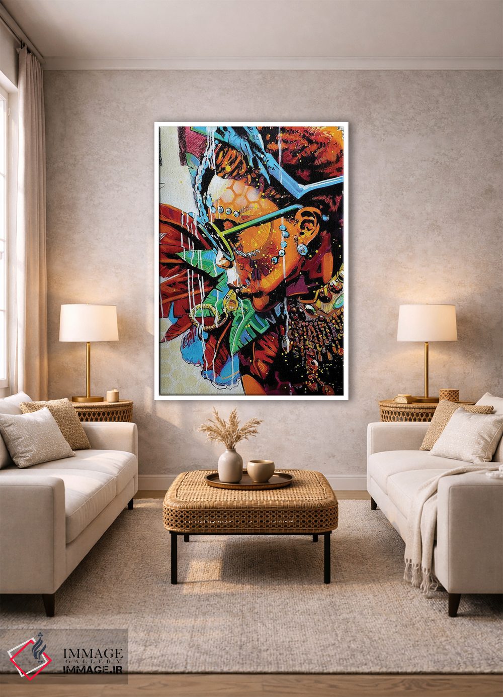 تابلو دکوراتیو اضطرار زرد اثر فرنان مورا - D1W