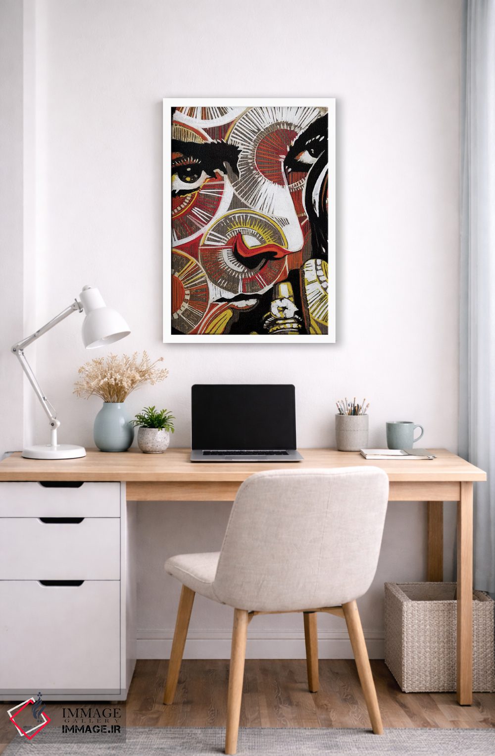 تابلو دکوراتیو آبی الکتریکی ۲ اثر فرنان مورا - D4W