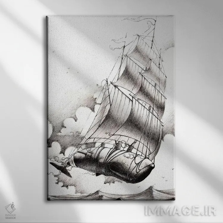 تابلو دکوراتیو پرواز خیال اثر فرنان مورا - نمای روبهرو روی دیوار