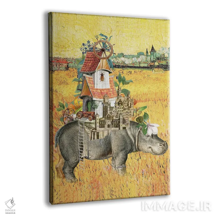 تابلو دکوراتیو اسباب کشی میان قاره ای اثر فن د فانتستیکا - نمای پرسپکتیو محصول