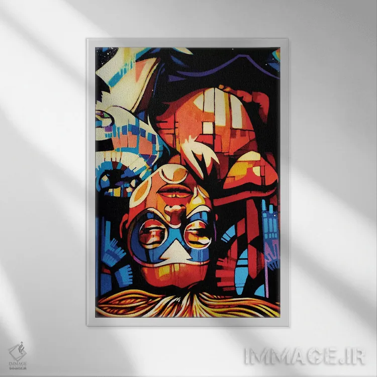 تابلو دکوراتیو دیوانگی اثر فرنان مورا - نمای قابدار سفید