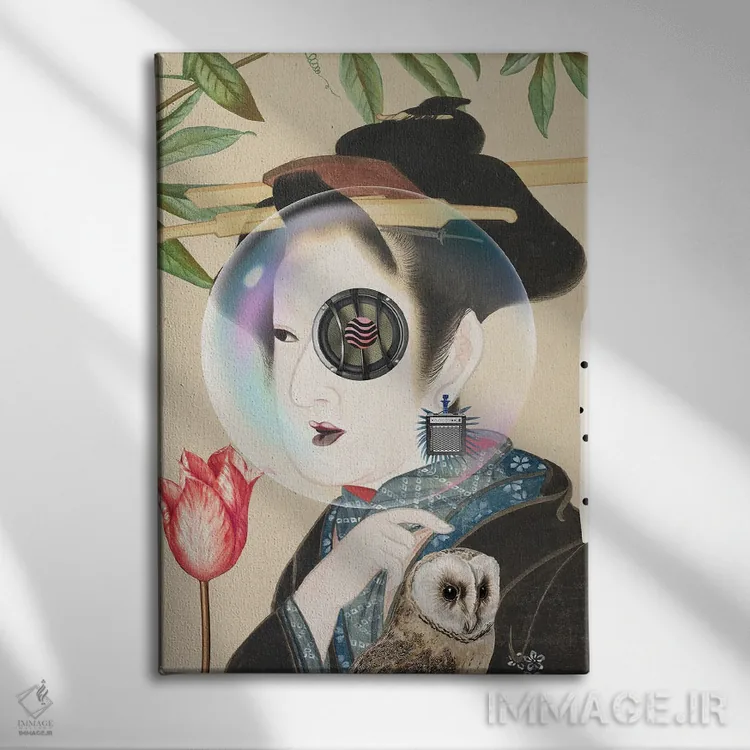 تابلو دکوراتیو صدا اثر فن د فانتستیکا - نمای روبهرو روی دیوار