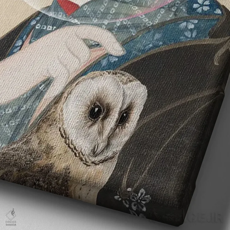 تابلو دکوراتیو صدا اثر فن د فانتستیکا - نمای نزدیک بافت بوم