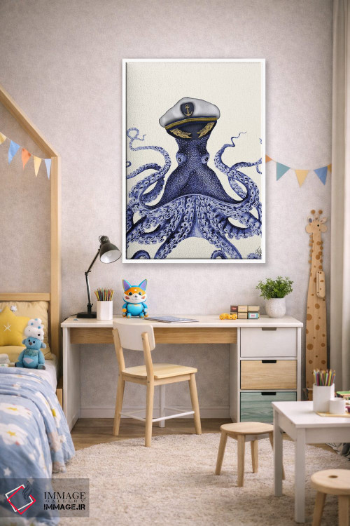 تابلو دکوراتیو کاپیتان اختاپوس اثر فب فانکی - D1W