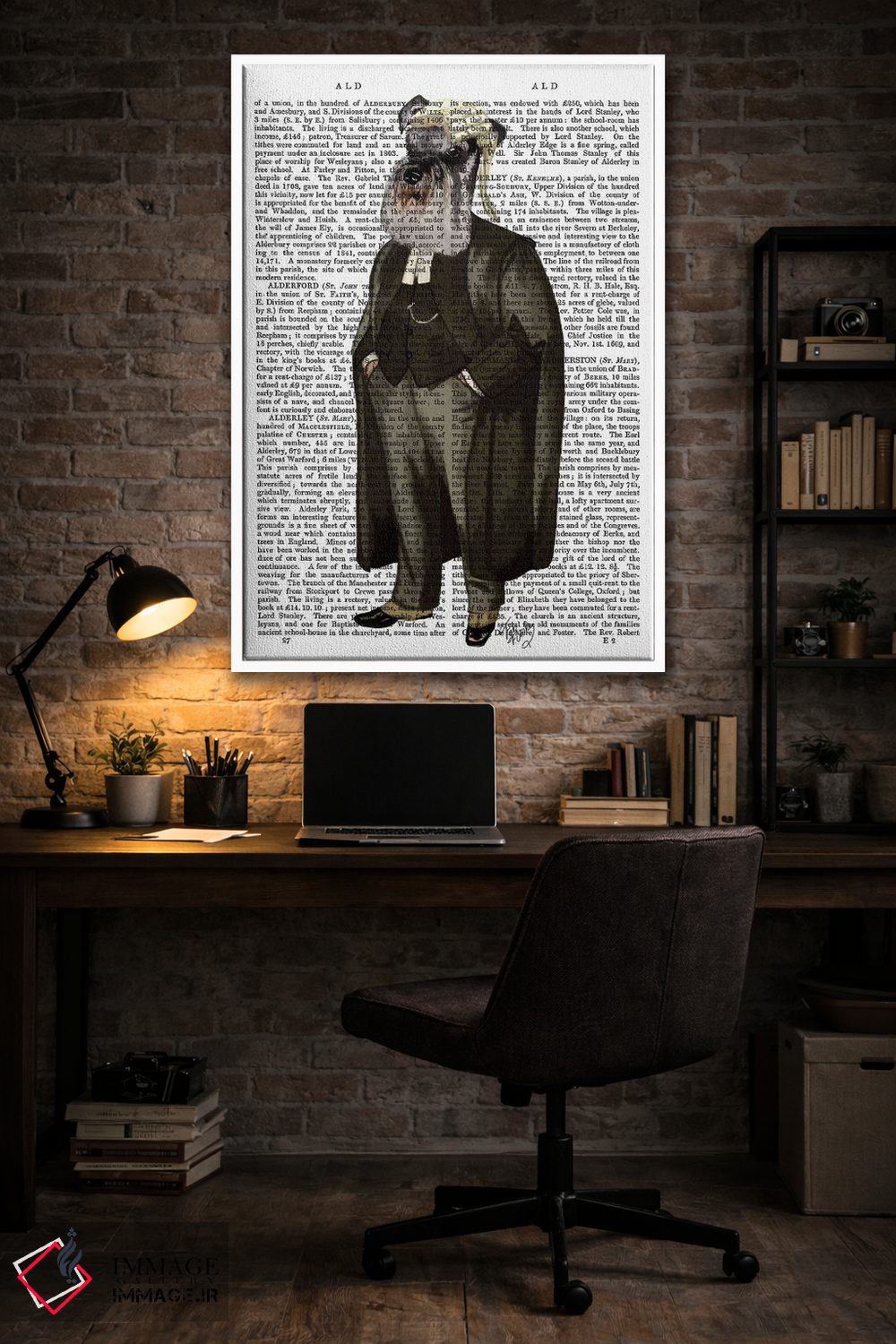 تابلو دکوراتیو شنوزر وکیل اثر فب فانکی - D2W