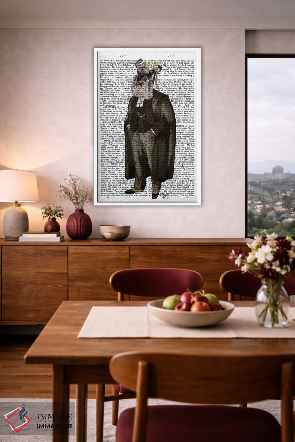 تابلو دکوراتیو شنوزر وکیل اثر فب فانکی - D3W