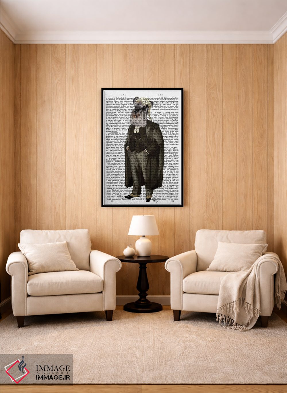 تابلو دکوراتیو شنوزر وکیل اثر فب فانکی - D4B