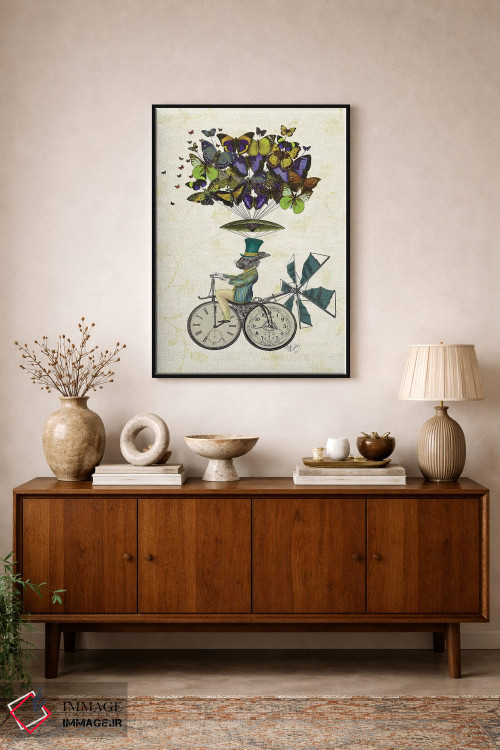 تابلو دکوراتیو خرگوش زمان پرواز اثر فب فانکی - D2B