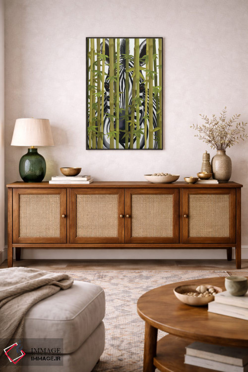 تابلو دکوراتیو گورخر بامبویی اثر فب فانکی - D4B