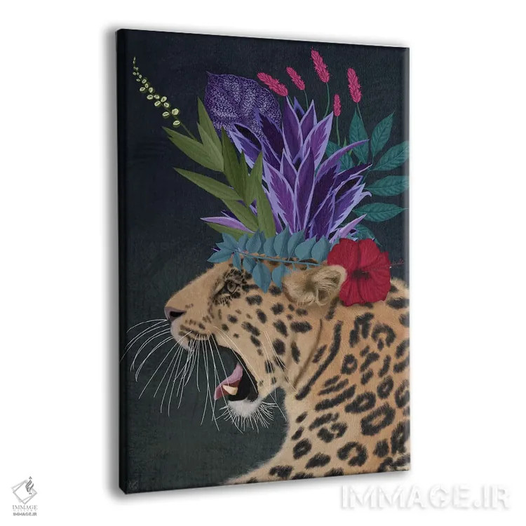 تابلو دکوراتیو پلنگ گلخانه ای ۲ اثر فب فانکی - نمای پرسپکتیو محصول