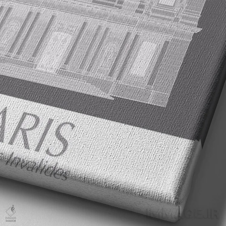 تابلو دکوراتیو لزنوالید پاریس اثر فب فانکی - نمای نزدیک بافت بوم