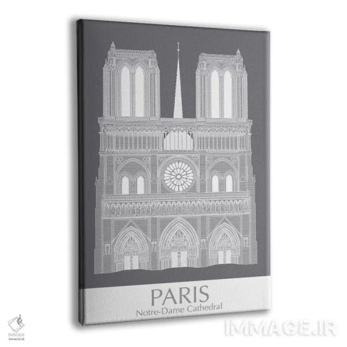 تابلو دکوراتیو نوتردام پاریس اثر فب فانکی - نمای پرسپکتیو محصول